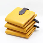Paw Keeper yellow cat wallet — interior detail