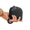 Peekaboo cat pouch held in hand