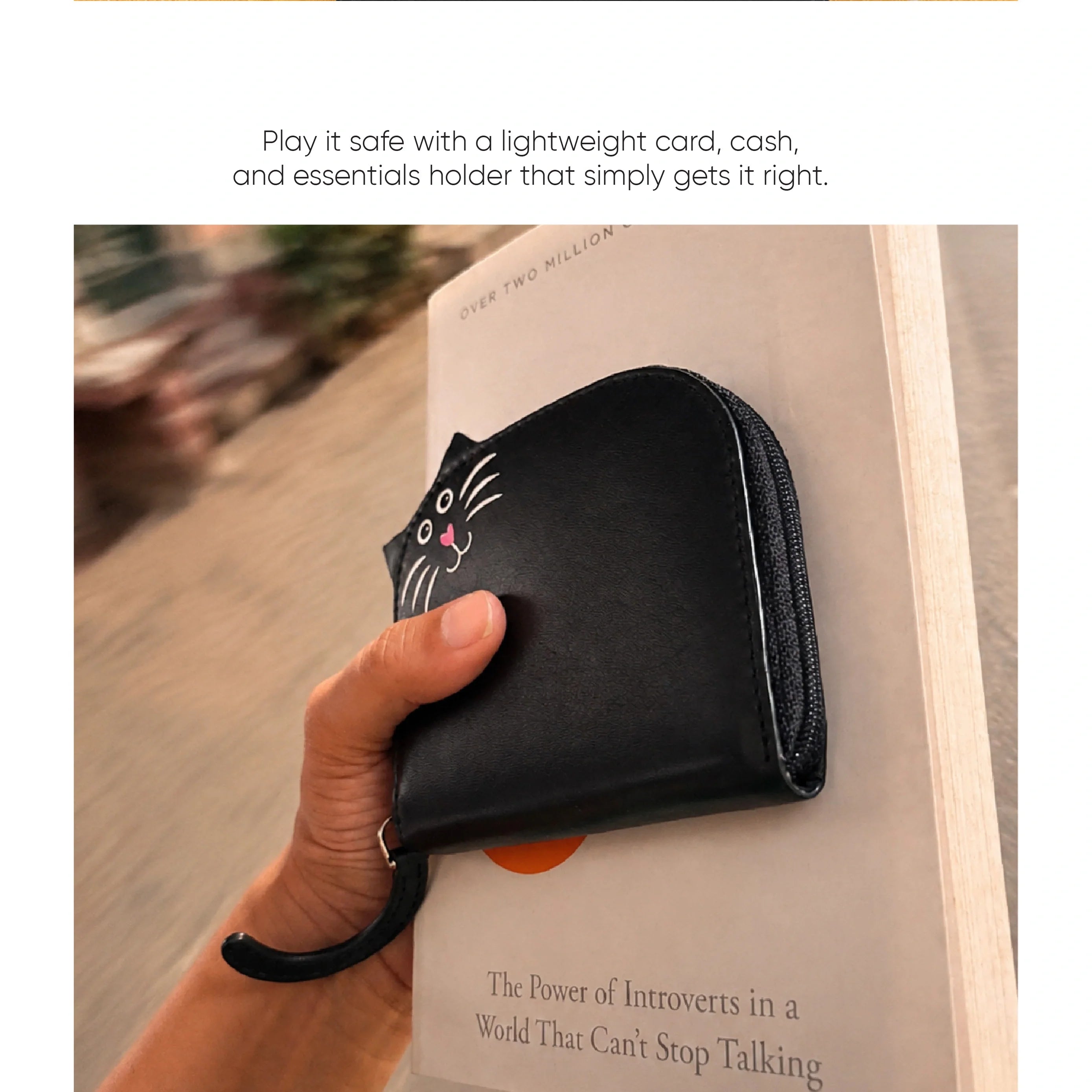 Peekaboo cat pouch — lifestyle view